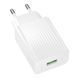 Мережевий Зарядний Пристрій Borofone BAS72A 1USB QC 18W Білий 6941991122644 фото 1