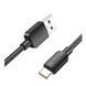 Кабель USB Hoco X96 Type-C 3A 0.25m Чорний 6942007609401 фото