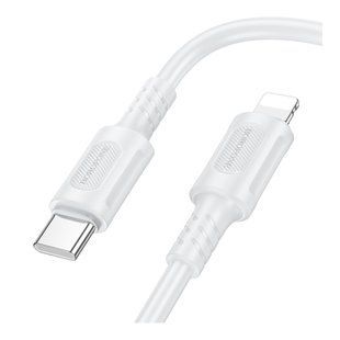 Кабель USB Borofone BX111 Type-C to Lightning PD27W Білий 6941991115035 фото