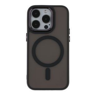 Чехол TPU+PC Space Magnetic Color with Magsafe для iPhone 14 Pro Max Black 2020000340966 фото