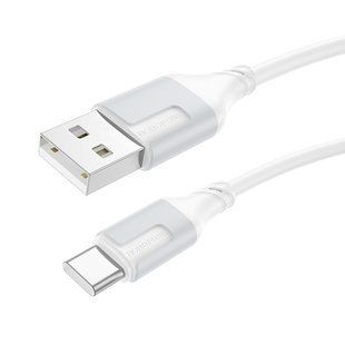 Кабель USB Borofone BX101 Creator Type-C 3A Бiлий 6941991108280 фото