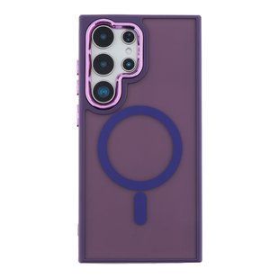 Чехол TPU+PC Space Magnetic Color with Magsafe для Samsung Galaxy S24 Ultra 5G (S928) Dark Purple 2020000436867 фото