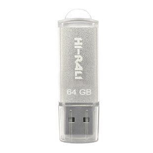 USB флеш-накопичувач Hi-Rali Rocket 64gb Сталевий 1931472585858 фото