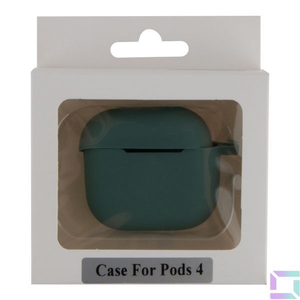 Футляр Silicone Case with hook для Airpods 5/4 Мятая упаковка 55.Pine green 2020000511199 фото