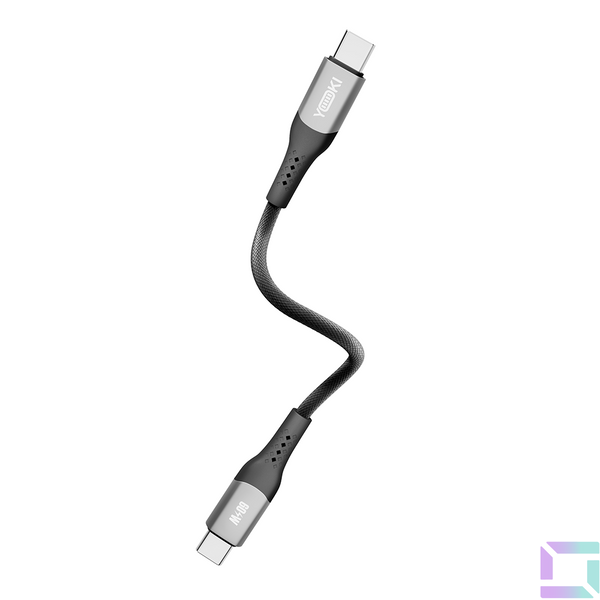 USB YOKI SOLID YK-SO15 Type-C to Type-C 60W 0.25m Цвет Черный 6907858579341 фото