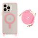Чохол TPU+PC LanyardCase with MagSafe для iPhone 16 Pro Pink 2020000476849 фото