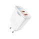 Мережевий зарядний пристрій YOKI Led Series YK-33PD+QC 33W Бiлий 6902013731985 фото 1