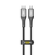 Кабель USB YOKI SOLID YK-SO15 Type-C to Type-C 60W 0.25m Чорний 6907858579341 фото 1