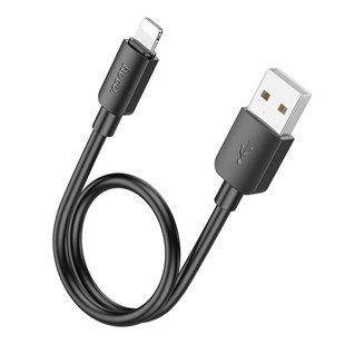 Кабель USB Hoco X96 Lightning 2.4A 0.25m Чорний 6942007609388 фото