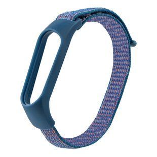 Ремінець для Xiaomi Mi Band 3/4/5/6/7 Nylon Light Blue 2020000424451 фото