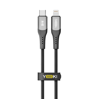 USB YOKI SOLID YK-SO15 Type-C to Lightning 30W 0.25m Цвет Черный 6907858579402 фото