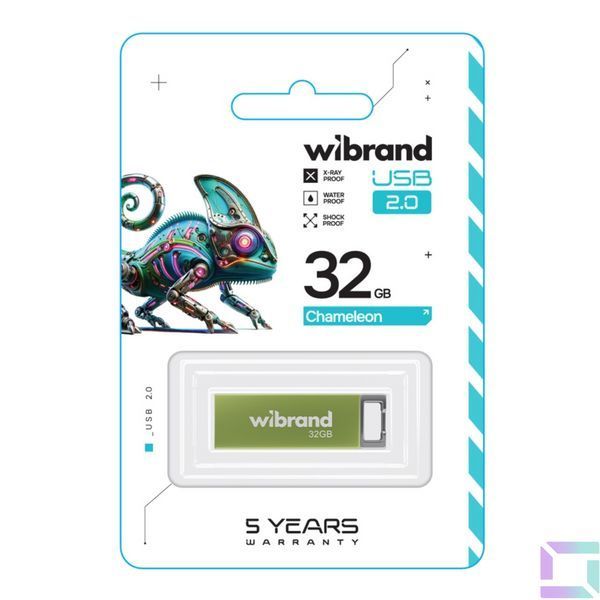 USB флеш-накопичувач Wibrand 32gb Chameleon Червоний 4820124240542 фото