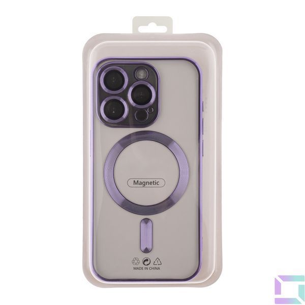 Чохол TPU Metallic Full Camera with Magsafe для iPhone 13 Pro Max Purple 2020000342441 фото
