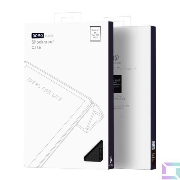 Чехол Dux Ducis Domo для Samsung Tab S10 Ultra/S9 Ultra/S8 Ultra with S Pen Holder & Auto Sleep Wake Black 2020000435693 фото