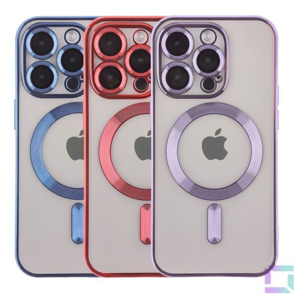 Чохол TPU Metallic Full Camera with Magsafe для iPhone 13 Pro Max Purple 2020000342441 фото