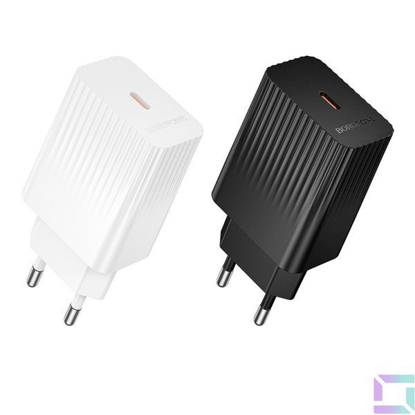 Сетевое Зарядное Устройство Borofone BAS75A 1USB-C PD/QC 30W Белый 6941991122828 фото