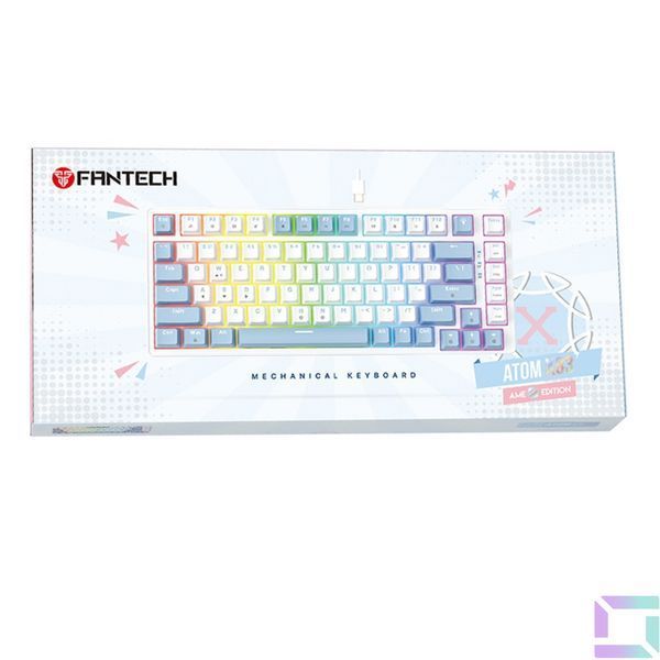 Клавіатура Ігрова FANTECH ATOM X83 MK612 AME Taro Switch Білий 6977052252180 фото
