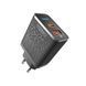 Мережевий зарядний пристрій YOKI Led Series YK-33PD+QC 33W Чорний 6902013731978 фото