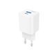 Мережевий Зарядний Пристрій Yoki FluxGaN YK-GaN25FAC 1 Type-C+1USB PD&QC 25W Бiлий 6912345678117 фото 1