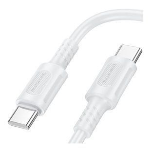 USB Borofone BX111 Type-C to Type-C 60W Белый 6941991115110 фото
