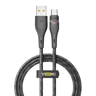 USB YOKI RGB YK-RG24 Type-C 3A 1.2m Цвет Черный 6907858579648 фото