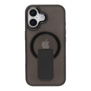 Чохол TPU+PC FlexGuard Magnetic Ring Stand для iPhone 16 Black 2020000467076 фото