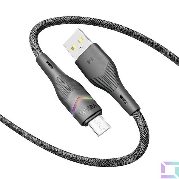 USB YOKI RGB YK-RG24 Micro 3A 1.2m Цвет Черный 6907858579631 фото