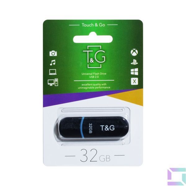 USB флеш-накопичувач T&G 32gb Jet 012 Чорний 4711472587543 фото