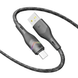 Кабель USB YOKI RGB YK-RG24 Micro 3A 1.2m Колір Чорний 6907858579631 фото 2