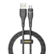 Кабель USB YOKI RGB YK-RG24 Micro 3A 1.2m Чорний 6907858579631 фото 2